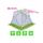 Утепленная палатка Лотос Куб 3 Классик С9Т (Салатовый), Цвет: салатовый, Вместимость (чел): 3, фото 