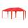 Шатер-беседка Митек 5,0х2,5 красная, фото 