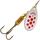 Блесна Mepps Aglia PTS 5 Rouges AG серебро/красн.точ 13g (G06), фото 