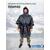 Пончо-Трансформер 4 в1  -20 (115х145) BAY EXCLUSIVE двусторонний черный, фото , изображение 3