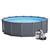26384 Каркасный бассейн Intex Graphite Gray 478 х 124 см, песчаный фильтр-насос, лестница, тент, подстилка, фото , изображение 6