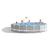 26756 Каркасный бассейн Intex Prism Frame 610 х 132 см, фильтр-насос, лестница, тент, подстилка, фото 