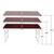 Стол туристический Bison 60*120см (темное дерево) + 4 стула / C-4-60*120-WD, Цвет: темное дерево, Размер: 120х60 см, фото , изображение 3