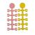 Стопор для бойлов KORDA Floss Caps Pink/Yellow, фото , изображение 2