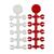 Стопор для бойлов KORDA Floss Caps White/Red, фото , изображение 2