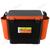 Ящик рыболовный зимний Helios 19 л с карманами односекционный (оранжевый), Цвет: черный/оранжевый, Объем, л: 19 л, Длина, см: с учетом навесных карманов: 50; без навесных карманов: 38., фото , изображение 2