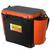 Ящик рыболовный зимний Helios 19 л с карманами односекционный (оранжевый), Цвет: черный/оранжевый, Объем, л: 19 л, Длина, см: с учетом навесных карманов: 50; без навесных карманов: 38., фото 