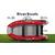 Надувная лодка RiverBoats RB 410 НДНД (серо-красный), Цвет.: серо-красный, Материал: баллоны 1100 гр/м2; дно 1300 гр/м2, фото 