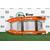 Надувная лодка РИБ RiverBoats RB 380 NEW Встроенный рундук (бело-оранжевый), Цвет.: бело-оранжевый, фото 