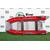 Надувная лодка РИБ RiverBoats RB 380 NEW Встроенный рундук (серо-красный), Цвет.: серо-красный, фото 