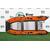 Надувная лодка РИБ RiverBoats RB 380 NEW Встроенный рундук (черно-оранжевый), Цвет.: черно-оранжевый, фото 