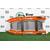 Надувная лодка РИБ RiverBoats RB 430 L Встроенный рундук (бело-оранжевый), Цвет.: бело-оранжевый, фото 