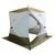Палатка зимняя куб СЛЕДОПЫТ Premium 1.8x1.8 м, 3-х местная, 3 слоя, цв. белый/олива