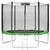 Батут Atlas Sport 252 см (8ft) BASIC с лестницей GREEN, Цвет: зеленый, Диаметр батута: 252 см (8 ft), фото 