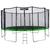 Батут Atlas Sport 490 см (16ft) BASIC с лестницей GREEN, Цвет: зеленый, Диаметр батута: 490 см (16 ft), фото 