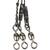 Поводки SAVAGE GEAR Black7 Trace 50cm 0.60mm 25kg Ball bearing Swivel, фото , изображение 2