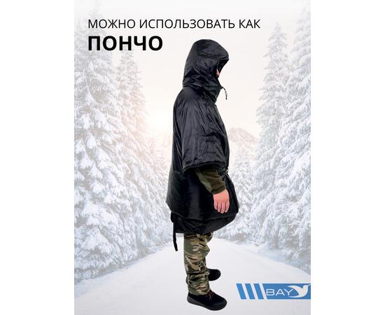 Спальный мешок Трансформер 12 черный/черный -10 (300х145), фото , изображение 5