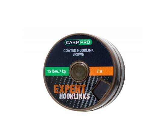 Поводковый в оболочке CARP PRO 15LB 7M коричневый, Цвет: коричневый, фото 