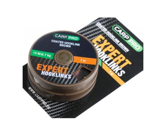 Поводковый в оболочке CARP PRO 15LB 7M коричневый, Цвет: коричневый, фото , изображение 2
