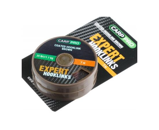 Поводковый в оболочке CARP PRO 25LB 7M коричневый, фото , изображение 2
