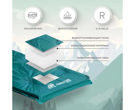 Коврик туристический RSP Forest 25, зеленый, фото , изображение 4