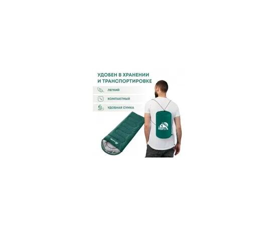 Спальный мешок RSP SLEEP 350 зеленый, правая молния, фото , изображение 5