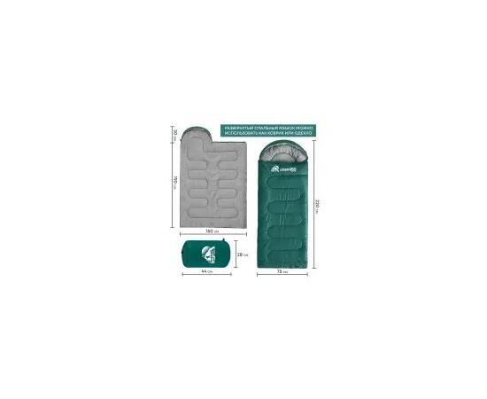 Спальный мешок RSP SLEEP 350 зеленый, левая молния, фото , изображение 6