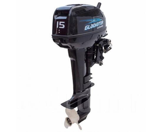 Лодочный мотор Gladiator G15FHS 15 л. с. двухтактный, фото 