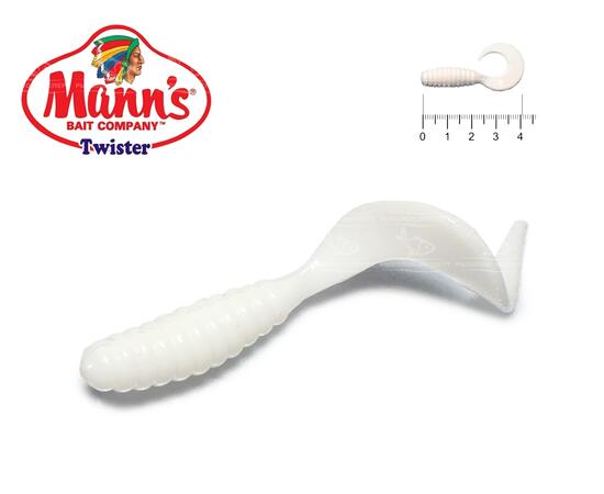 Твистер Mann's Twister M-036 уп-ка 20шт. цв. W, фото 
