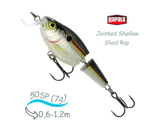 Воблер RAPALA Jointed Shallow Shad Rap 05, SD, фото 
