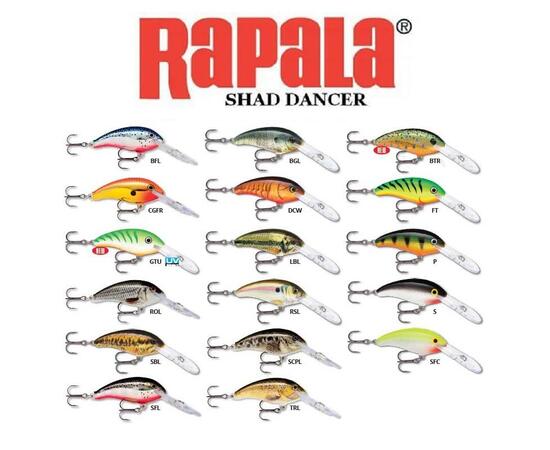 Воблер RAPALA Shad Dancer 05, RSL, Цвет: RSL, фото , изображение 2