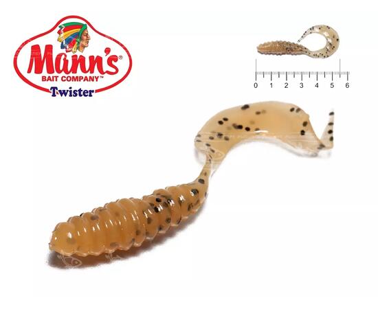 Твистер Mann's Twister M-037 уп-ка 20шт. цв. YPS, фото 