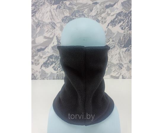Бафф двойной флисовый, MaxWarm, черный, Цвет: черный, Размер: L/XL, Длина, см: 40, фото , изображение 2