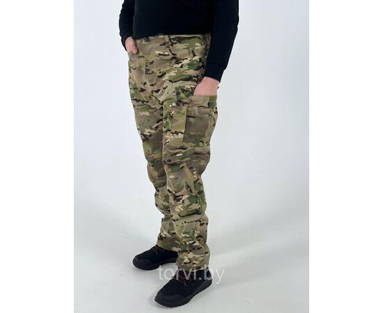 Брюки BDU Premium, рост 182-188, твил, размер L, мультикам, Цвет: мультикам, Размер: L, фото , изображение 3