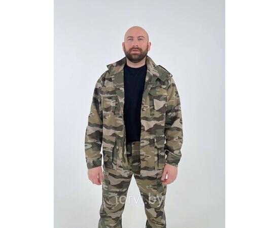 Китель В22, без флиса, рост 176-180, твил, размер 3XL, мультикам серый, фото , изображение 5