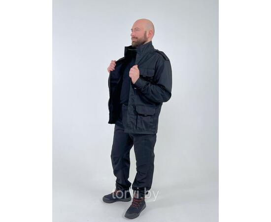 Китель В22, без флиса, рост 182-188, твил, размер 4XL, черный, Цвет: черный, Размер: 4XL, фото , изображение 4