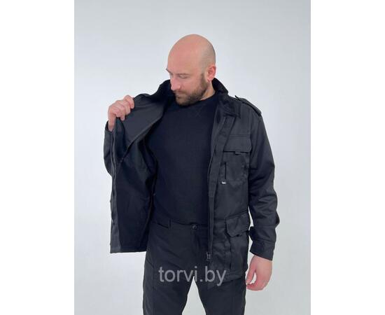 Китель В22, без флиса, рост 182-188, твил, размер 4XL, черный, Цвет: черный, Размер: 4XL, фото 