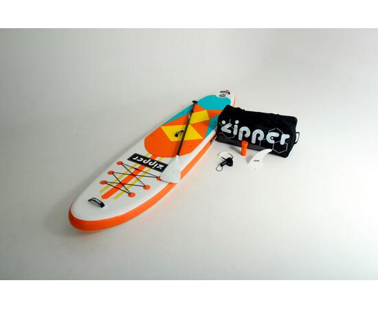 Надувная доска SUP Board (Сап Борд) ZIPPER BORNLINE 11' ORANGE, фото 