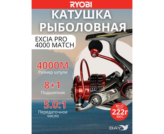 Катушка рыболовная RYOBI EXCIA PRO 4000 MATCH, фото 