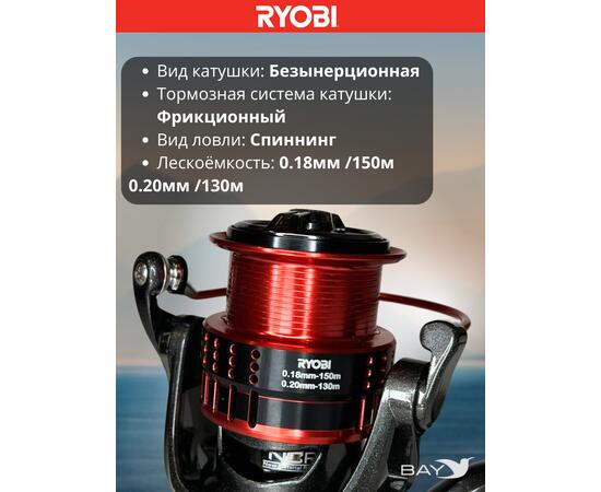 Катушка рыболовная RYOBI EXCIA PRO 4000 MATCH, фото , изображение 2
