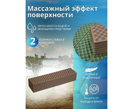 Коврик туристический ISOLON Tourist Flex 1790х590х15 коричневый/хаки, фото , изображение 2