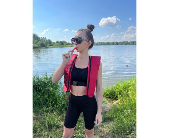 Жилет самонадувающийся спасательный LifeJacket красный, Цвет: красный, фото , изображение 11