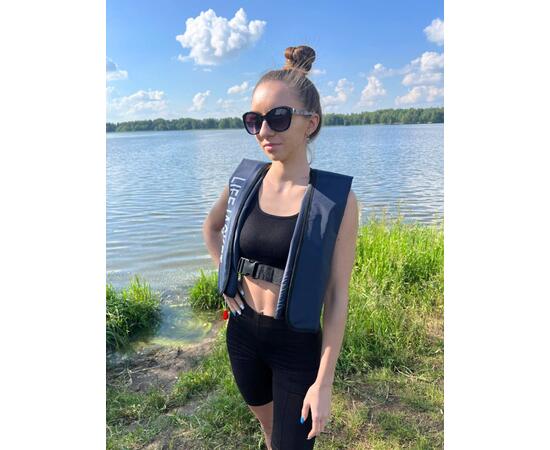 Жилет самонадувающийся спасательный LifeJacket темно-синий, Цвет: темно-синий, фото , изображение 12