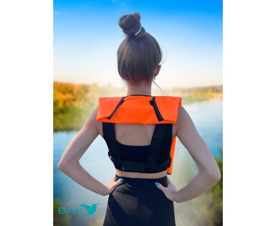 Жилет самонадувающийся  спасательный LifeJacket оранжевый, Цвет: оранжевый, фото , изображение 6