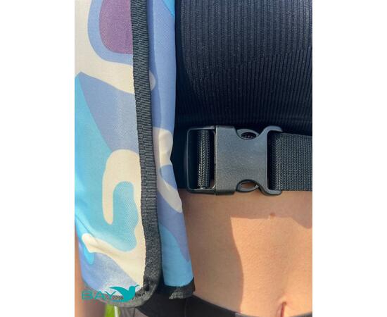 Жилет самонадувающийся  спасательный LifeJacket камуфляж голубой, Цвет: камуфляж голубой, фото , изображение 8