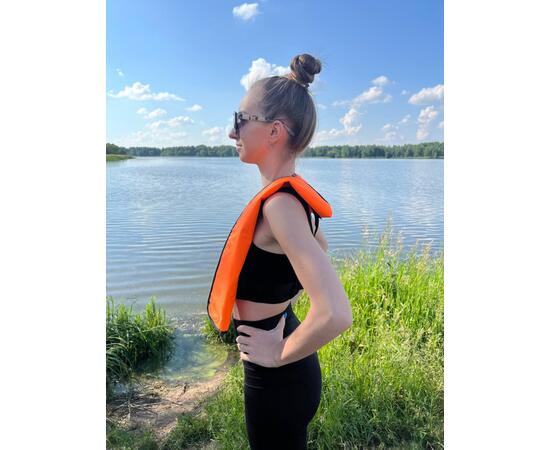 Жилет самонадувающийся  спасательный LifeJacket оранжевый, Цвет: оранжевый, фото , изображение 9