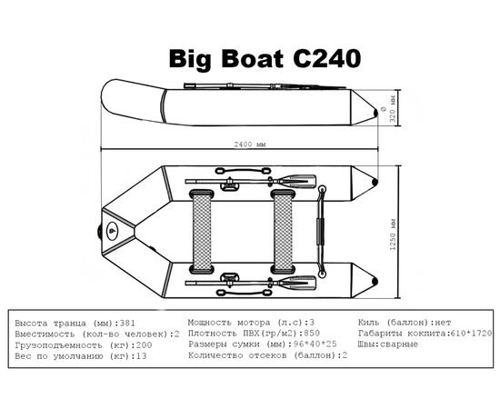 Лодка ПВХ Big Boat C240, фото , изображение 5