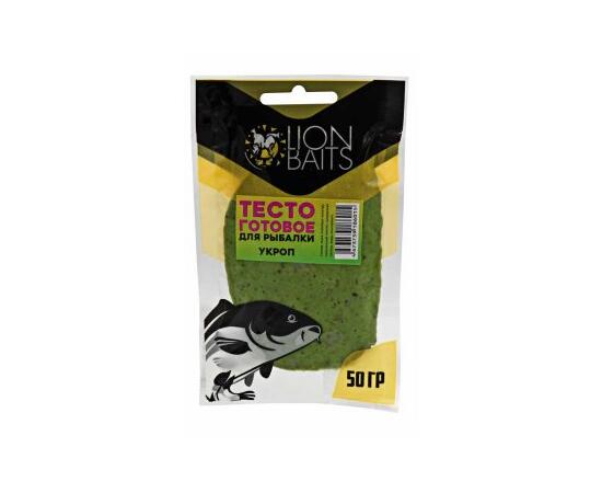 Lion Baits Тесто готовое для рыбалки "Укроп" 50гр, фото 