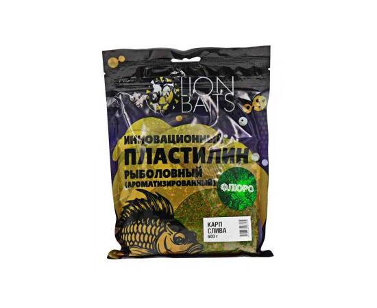 Пластилин "Флюро" инновационный ароматизированный "Карп слива" 600гр, фото 