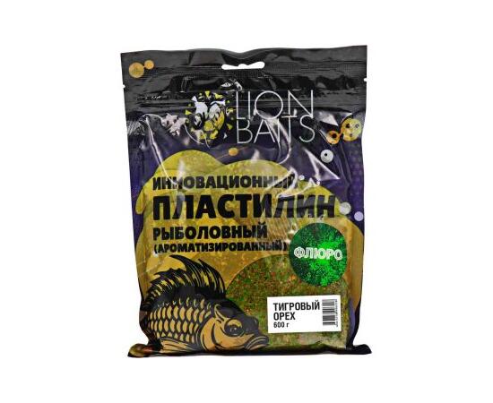Пластилин "Флюро" инновационный ароматизированный "Тигровый орех" 600гр, фото 